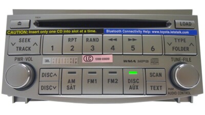 NEW 2007-2010 TOYOTA AVALON AM FM RADIO 6 CD JBL 86120-07071 WMA MP3