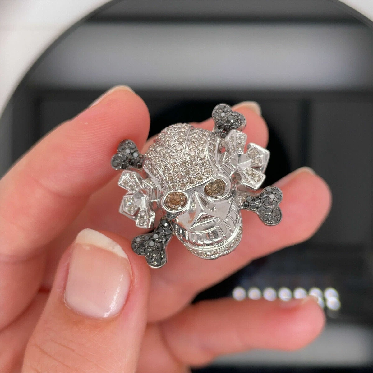 Skull diamond ring zales deals