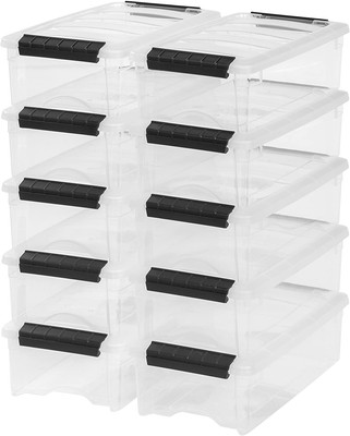 clear plastic storage totes with lids