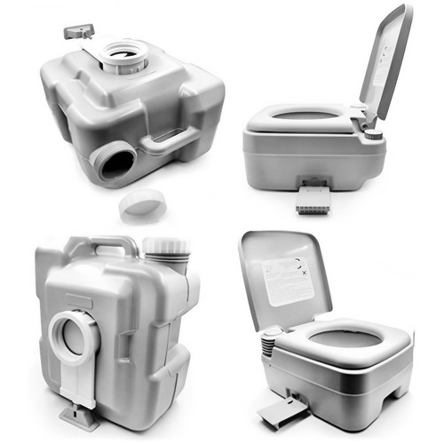 5 Gallon 20L Portable Toilet Flush Travel Camping Outdoor/Indoor Potty Commode - Picture 2 of 8