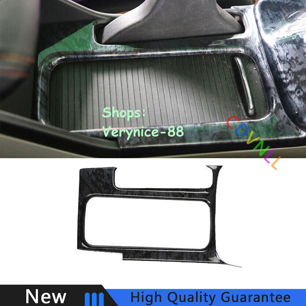 For Honda Civic 9th 2012-2015 Black Wood Car Middle Console Storage Box Trim 1*