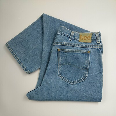 Lee Blue Jeans - Cotton Denim Work Pants Casual Comfort - USA Made - 38 x 32