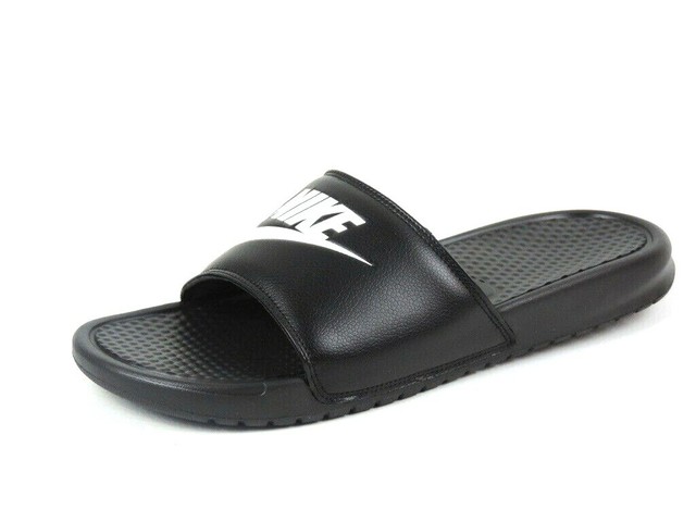 nike benassi jdi slides black and white
