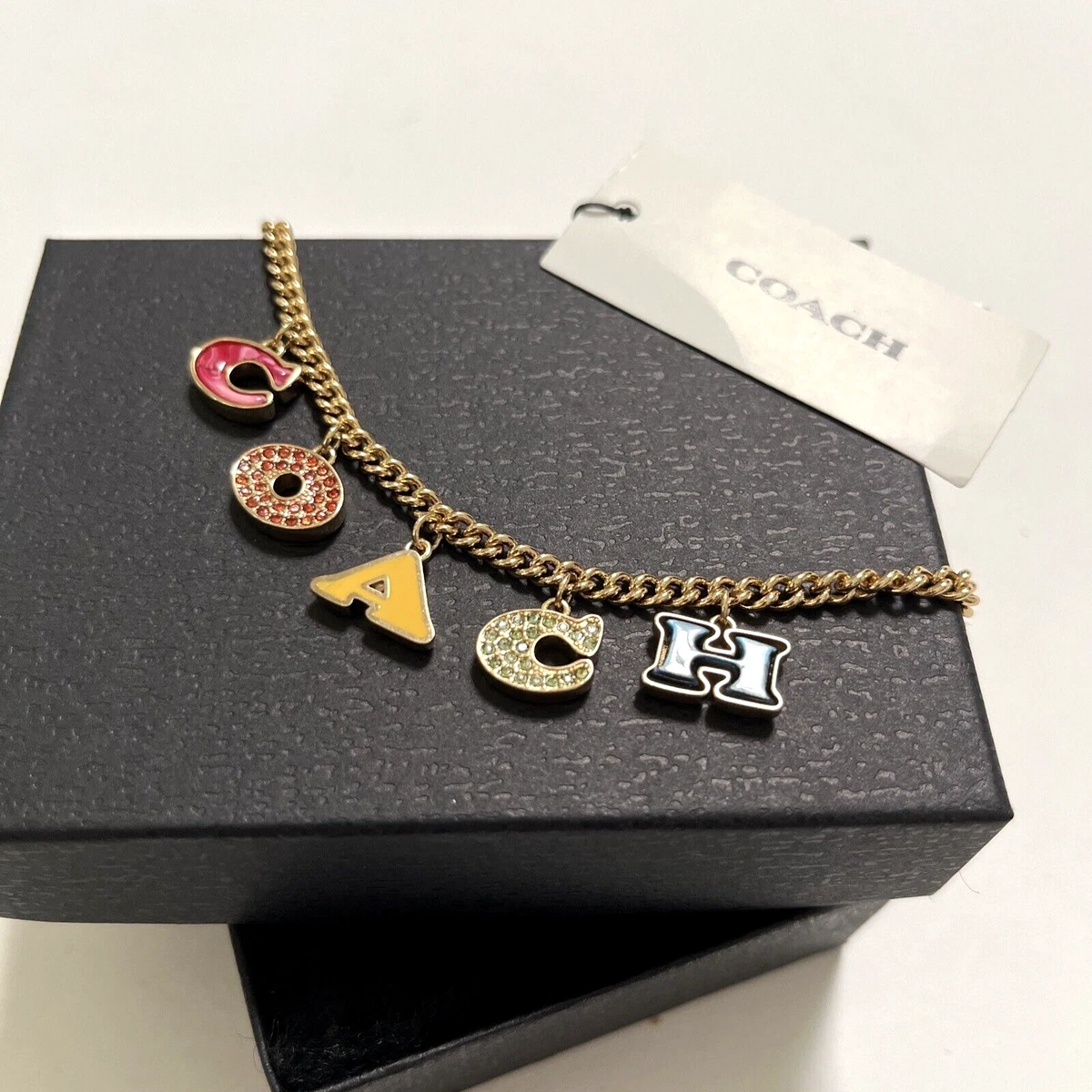 Coach necklace charms sale