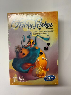 Hasbro Games Tricky Wishes Card Game  Chris Castagnetto Ages 8+ 3-5 Players
