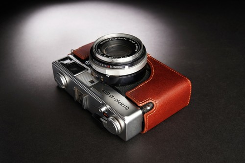 Funda protectora de cuero genuino con media cámara para cámara fotográfica Olympus 35SP - Imagen 19 de 23