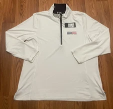 Fairway & Greene Pullover Mens Extra Large USA Davis Cup Team Performance White