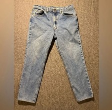 Levis 512 Vtg 90s Jeans Men  s 38x30 fit 36x28.5 blue Slim Fit Tapered USA made