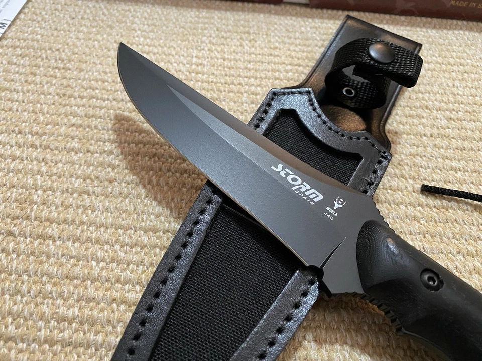 Cuchillos tácticos Muela Storm 440 cuchillo de hoja fija mango Micarta Foto 3 de 4