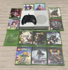 Xbox One S Console 1TB White with Controller and Games