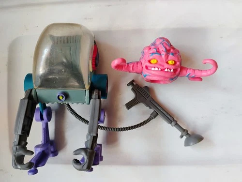 TMNT Teenage Mutant Ninja Turtles KRANG Playmates 1989 Near Complete Vintage