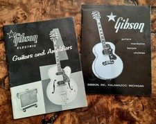 1959 GIBSON Full-line ELECTRIC + ACOUSTIC Catalogues! USA vintage ORIGINAL. EX!!
