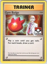 Gym Badge (Blaine) XY209 Holo Promo XY Promo Pokemon NM