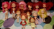 Strawberry Shortcake Play Dolls Lot 12pcs Vintage 1980s Scented 5in Franchise