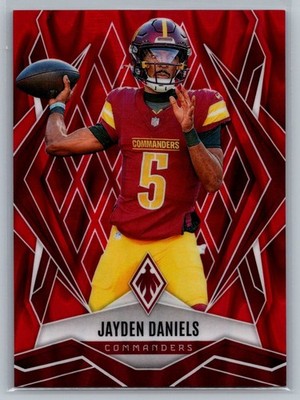 2025 Panini Phoenix #8 Jayden Daniels Red Prizm #/99