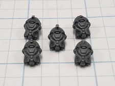 40k Space Wolves Bits Wolf Guard Terminator Helmet Head 124 x5 Set