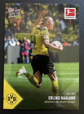 Erling Haaland Topps Now 2021/2022 #197 Dreierpack Borussia Dortmund Deutsch BVB