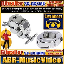 Gibraltar SC-GCSMC 1.5" Chrome Drum Rack Super Multi Clamp  Memory Clamp