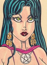 Madame Xanadu Original Sketch Card Art by Sir Iguana