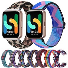 For Fitbit Charge 5 6 Replacement Band Bohemia Woven Nylon Elastic Strap Band