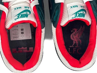 Nike Air Max 1 Turnschuhe PRM Größe 5,5, 6 UK Lebron James LFC X Liverpool F.C LBJ
