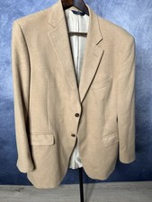 Brooks Brothers 346 Men  s Beige Tan Wool Blazer Sport Coat Classic Fit