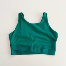 JOY LAB High Neck Long Line Sports Bra : Green - Women  s L Large
