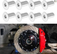 8PCS Stainless Steel Brake Rotor Screws Bolts, Front Rear Reta Color: 8PCS