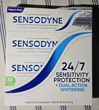 Sensodyne Advanced Whitening Toothpaste 4 Pack x 6.5 Oz EXP 04/2028