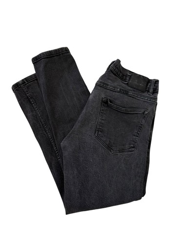 Jeans ajustados Zara negros elásticos unisex adultos talla 34x29 buen estado👖 - Imagen 12 de 12