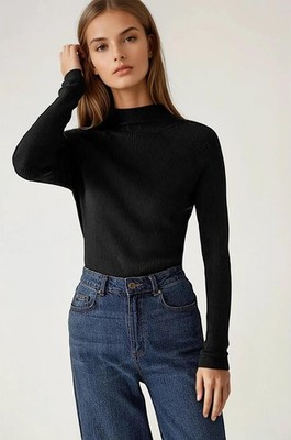 M&S Feinstrickpullover gerippt Rollkragen