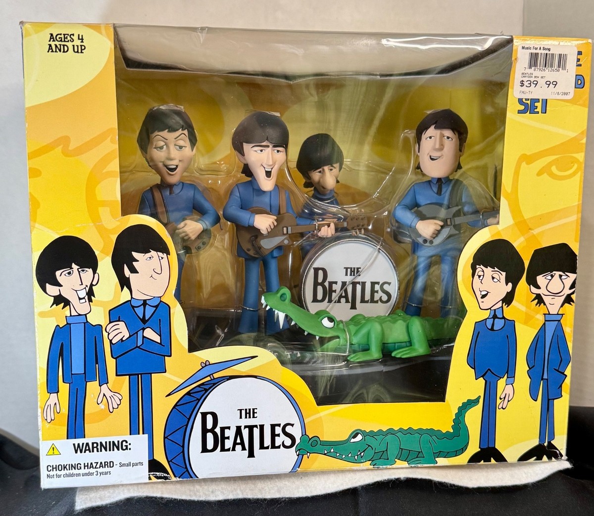 The Beatles Cartoon Deluxe Box Set Action Figures & Stage