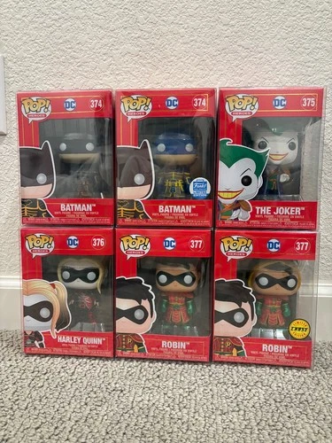 Funko Pop! DC Imperial - Batman Robin (Chase) Joker Harley Quinn - Lot of 6