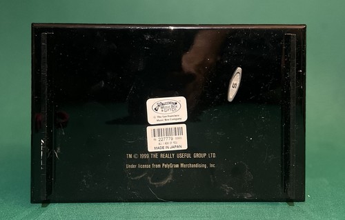 1999 The Phantom of the Opera Sankyo Japan Music Jewelry Box, Black Lacquer - Picture 8 of 8