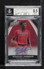 2015 National Convention VIP Red Wave Prizm 2/5 Stanley Johnson BGS 8.5 Auto n0c