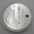 2011 Tuvalu $1 1oz .999 Silver Proof Coin Round QEII Diamond Jubilee Rose