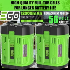 PACK 12Ah For EGO 56V POWER+ Lithium-Ion Battery BA5600 BA4200 BA2800 BA6720T