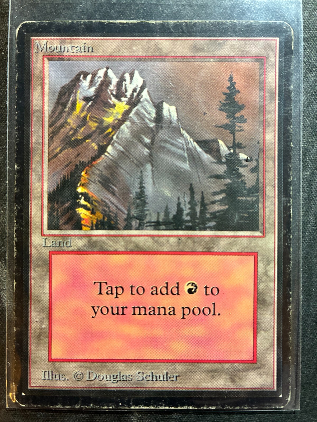 Magic the Gathering Beta Mountain - Version C WotC MtG