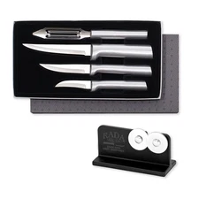 Cutlery 4-piece Meal Prep Knife Gift Set with Quick Edge Sharpener, Made in t...