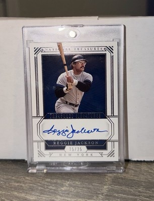 Panini National Treasures 2019 Reggie Jackson TMS-RE Auto New York Yankees /25