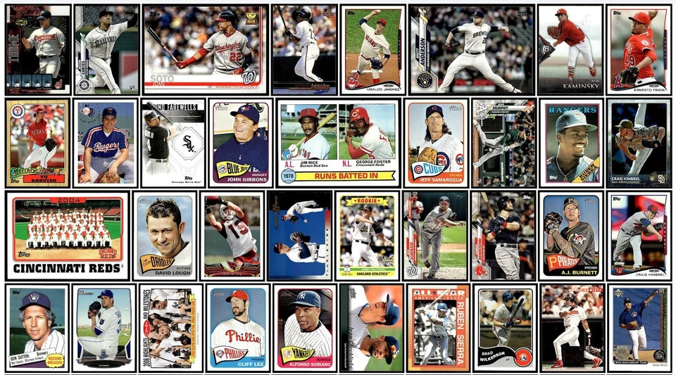 Lote mixto de 109 tarjetas deportivas de béisbol 1979-2021 Boston Red Sox/Cincincinnati Reds Foto 2 de 3