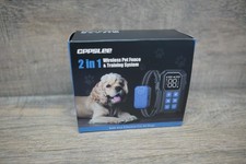 NEW 2 IN 1 ADJUSTABLE ZONE WIRELESS PET FENCE  TRAINING SYSTEM