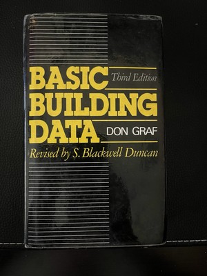 Basic Building Data 3rd Edition