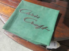 "CHRIS CRAFT" WOOD BOAT EMBLEM CHROME OVER BRASS