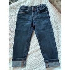 OshKosh Bgosh Girls 2T Super Skinny Dark Wash Denim Adjustable Waist Jeans