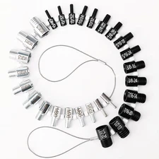 Nut and Bolt Thread Checker, Bolt Size Finder, 28 Male/Female Thread Gauges (15