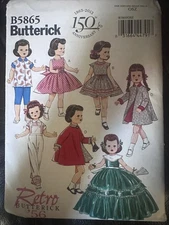 "18" Doll Clothes" 2012 Butterick 150th Anniversary Sewing Pattern #B5865 UNCUT