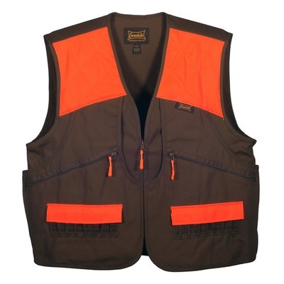 Switchgrass Upland Field Bird Hunting Vest (Chestnut Brown/Orange, Medium)