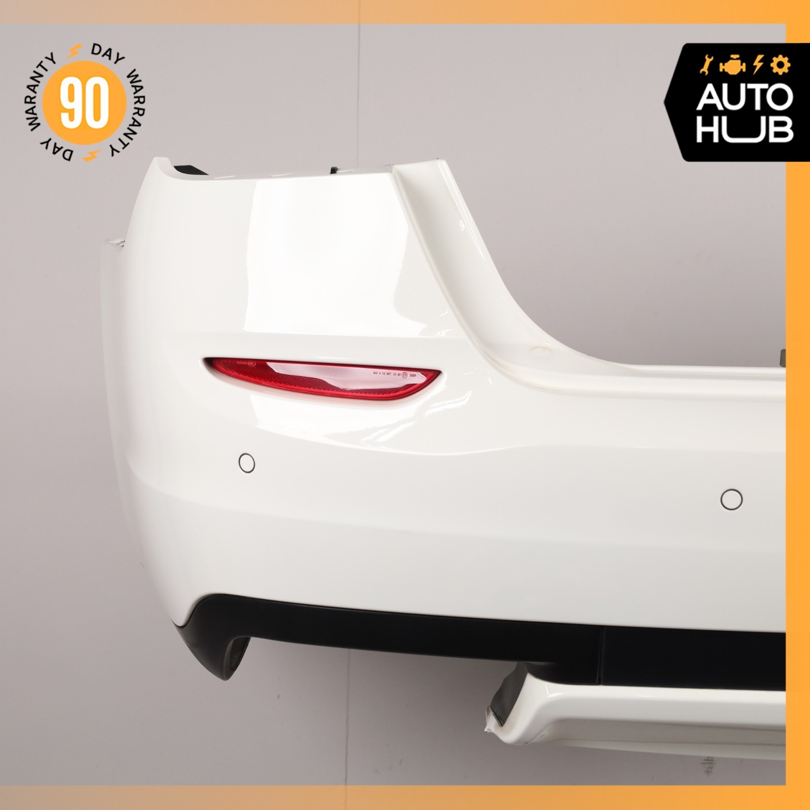 14-17 Maserati Quattroporte M156 S Q4 Rear Bumper Cover White OEM 57k