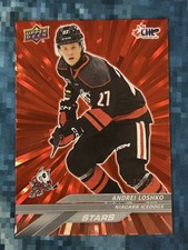 2024-25 Upper Deck CHL Hockey ANDREI LOSHKO Stars RED Outburst /25 Niagara #311